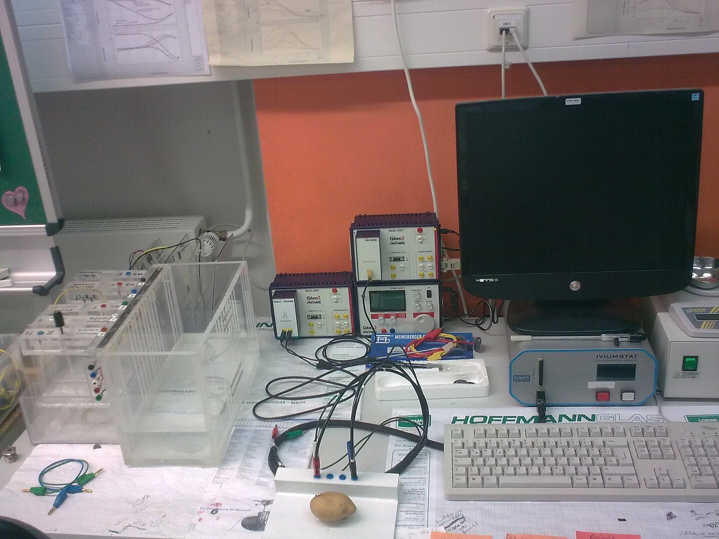 Foto vom Versuchsaufbau