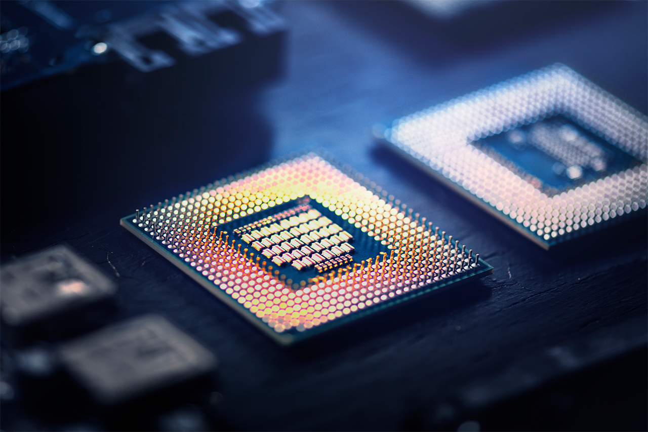 Close-Up Foto von Microchips
