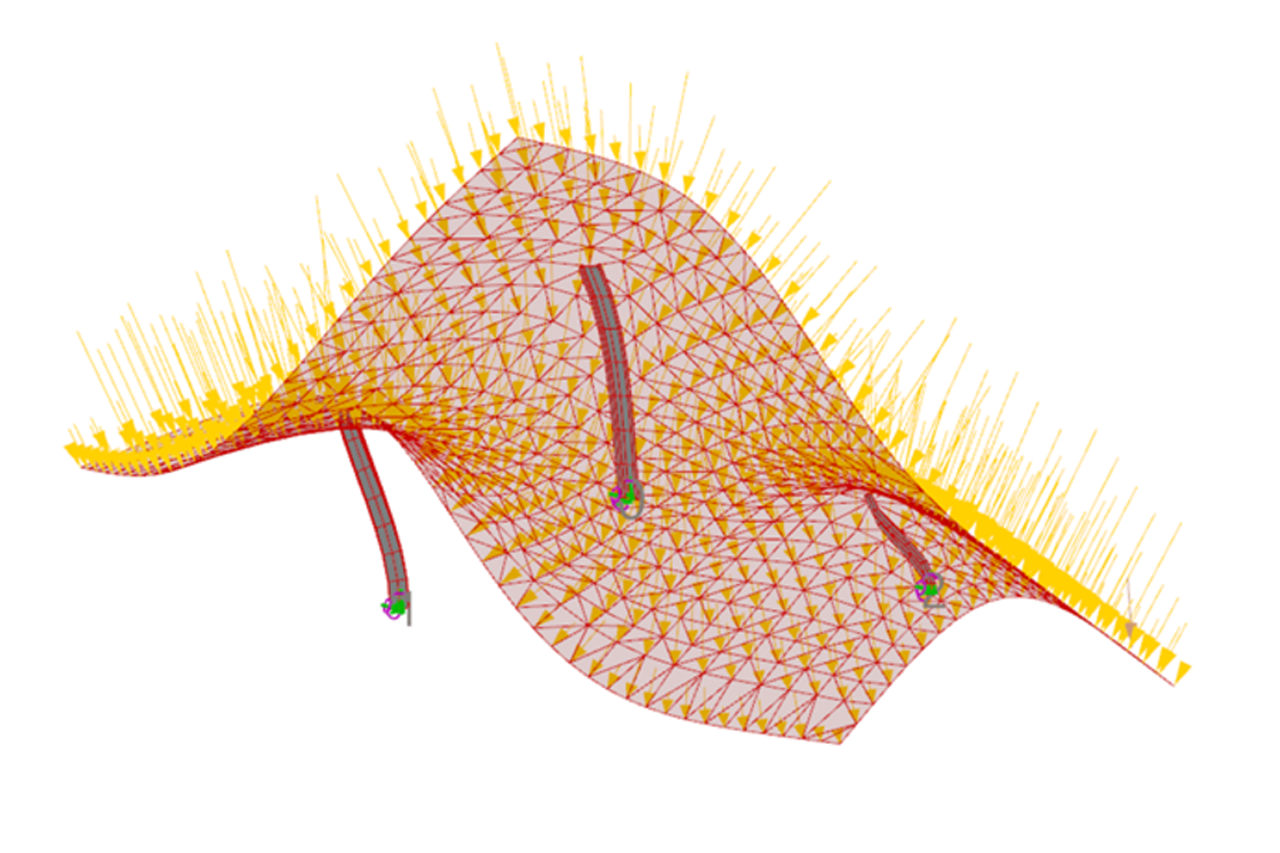 Simulation der Verformung: FE Analyse eines vereinfachten IDS-Modells