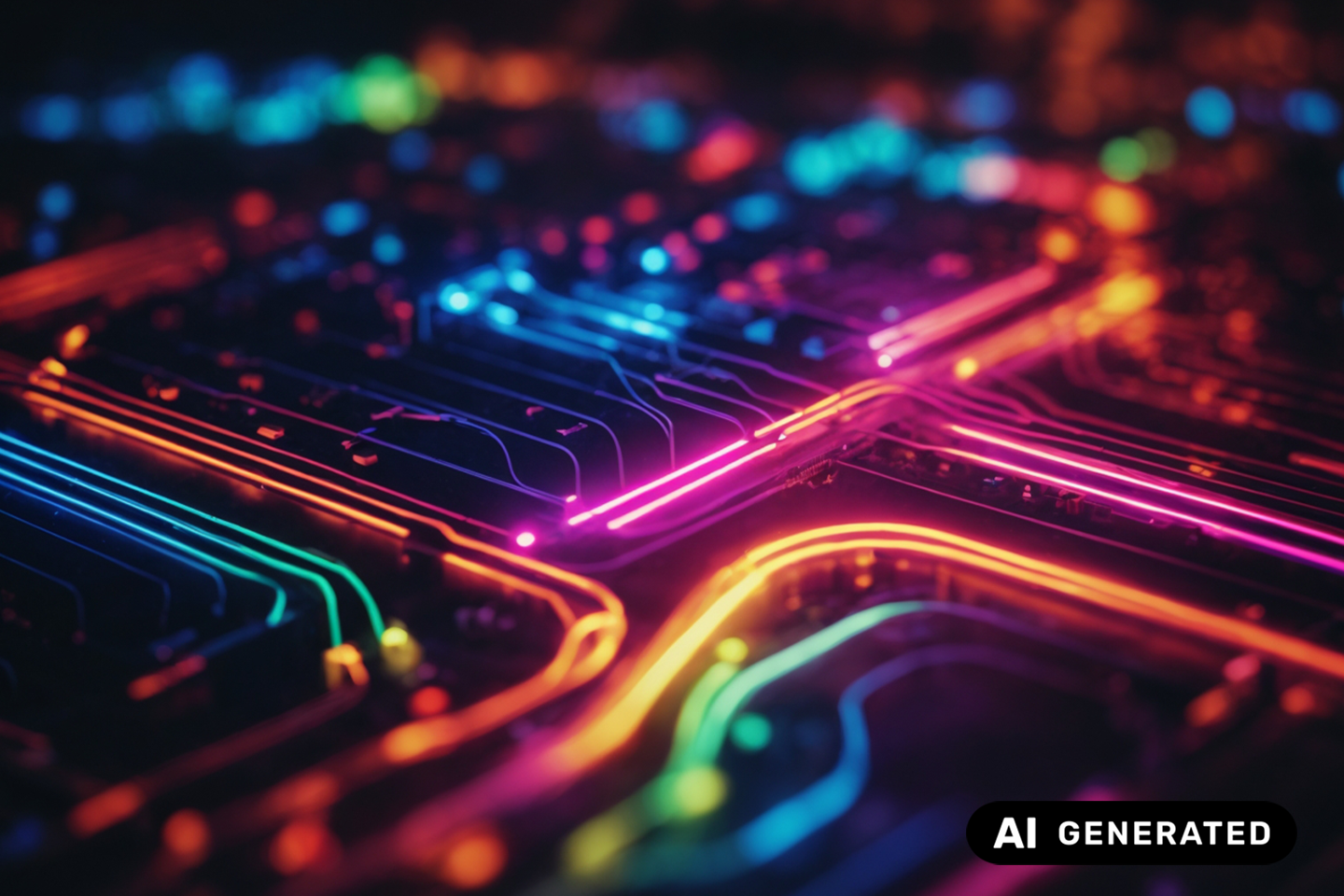 Leuchtendes Circuit Board
